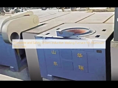 Induksi Sistem Peleburan Tungku Lengkap dan Keselamatan untuk Aluminium Kelas Satu
