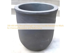 300-400 MPa Flexural Kekuatan Tungku Crucible tahan alkali untuk ketahanan kimia dan kinerja