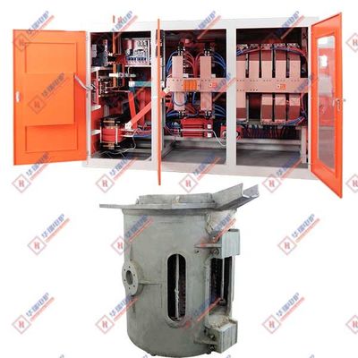 Aluminium Shell Frekuensi Tinggi Tungku Peleburan Induksi Ketahanan Tinggi Penghematan Energi