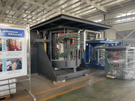 Tungku Peleburan Frekuensi Sedang dengan Keamanan ISO9001 dan Kebisingan Rendah