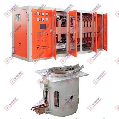 6000Kw Peleburan Aluminium Shell Tungku induksi peleburan