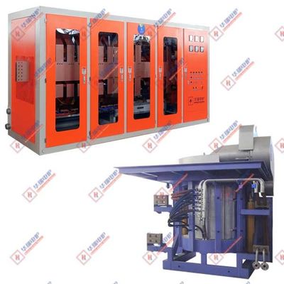 Keamanan tinggi hidraulik Baja Shell Melting Furnace Waktu peleburan pendek Daya tahan tinggi