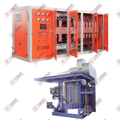 Cepat Frekuensi Menengah Induksi Melting System Low Maintenance Dengan IGBT Dual Cell Transistor Power Supply