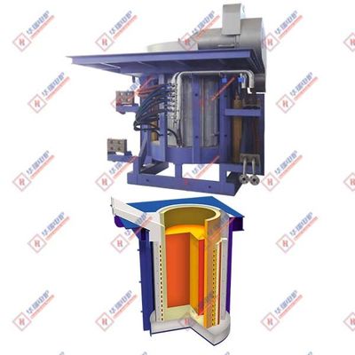 660V tungku peleburan induksi Konsumsi daya rendah 3500KW