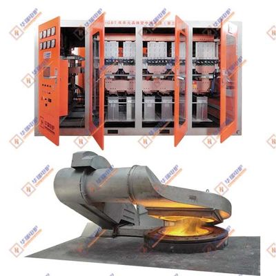 Frekuensi Menengah Induksi Tungku Peleburan Emas Low Maintenance Tingkat hemat energi tinggi