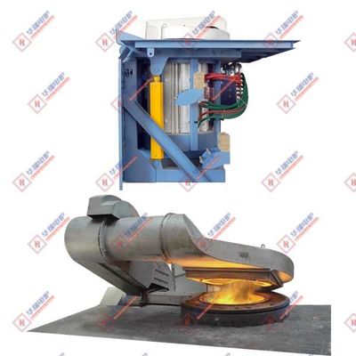 0.5ton sistem tungku peleburan Teknologi canggih untuk efisiensi energi yang optimal