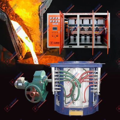 Waktu Peleburan Cepat Menghemat Energi Pemanasan Baja Tungku Induksi Low Maintenance
