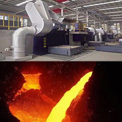 Tungku Pengolahan Panas Baja Induksi Listrik 1500-1700°C 20T Kapasitas