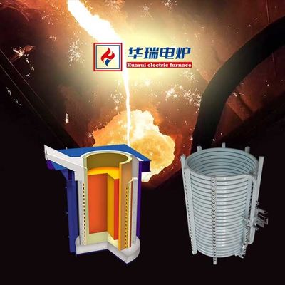 Keamanan Tungku Peleburan Aluminium Lengkap Frekuensi Menengah yang dapat diandalkan