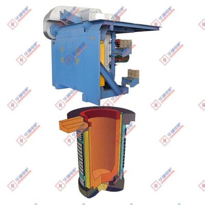 Induksi Iron Melting Furnace Menghemat Energi Frekuensi Menengah Ketahanan Tinggi