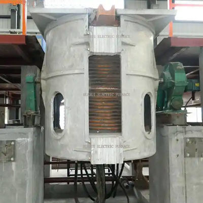 Efficientr Iron Induction Melting Furnace Made Of Aluminium Shell / Aluminium Shell Furnace dengan Operasi Mudah