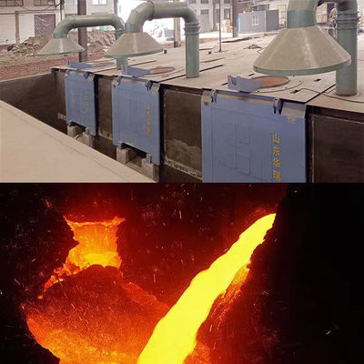 Struktur tungku vertikal atau horisontal Tungku peleburan tembaga dengan efisiensi peleburan yang tinggi dan kisaran suhu hingga 1250 °C